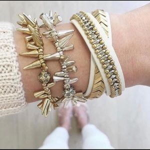 Stella and Dot leather wrap bracelet